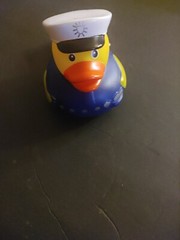 Police Officer Squeaker Duck 4 inch