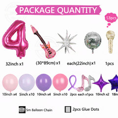 Kpop Demon Hunters Themed Birthday Decoration balloon heart star Latex Foil UK
