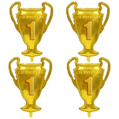 Gold Championship Trophy Balloons, Champion The First Prize Sport Foil Balloo…