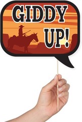 Western Photo Booth Props – 41-pc Prop Kit with 8 x 10-Inch Various