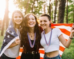 Patriotic Independence Day Necklaces 120pcs