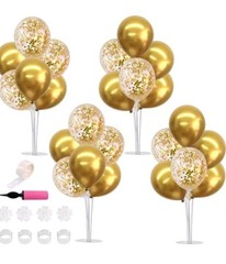 TONIFUL Birthday Decoration Balloon Centerpieces for Table ,Balloon 4 Gold