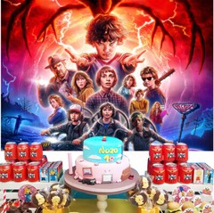 Strange Thing Party Supplies Birthday Banner Backdrop Poster Vinyl for Kids