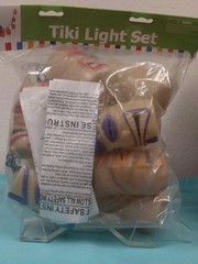 Tiki String Light Set Oriental Trading Co 8 Heads 7.5′ Hawaii Luau New NIP NRFP