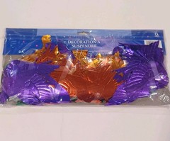 Vintage Foil Birds Ceiling Hanging Decor Party Decorations Purple Orange