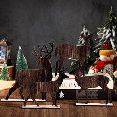 4 Pcs Summer Christmas Table Decorations Wooden Christmas in July Pine Tree Rein