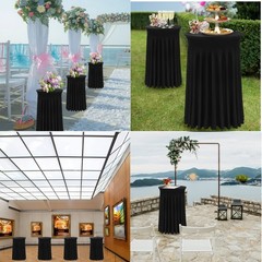 Bddc Cocktail – 3 Pack 32X 43 Black Cocktail Tablecloth Natural