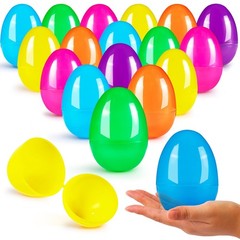 JOYIN 3.15″ Easter Eggs, Large Fillable Plastic Eggs Empty Colorful 100Pack