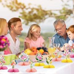 Spring Party Decorations 9 Pcs Butterfly Table Centerpieces, Flower Butterfly