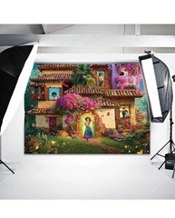 Magic Movie Backdrop Magical Floral House Butterfly Background for Kids Family