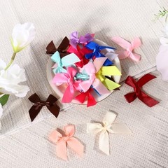 Mini Ribbon Crafts Gift Wrapping Bows, Premade Bow 50 Pcs 2 Inch Dark Mix