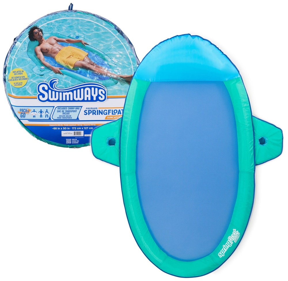 Spring Float Premium Suncatcher Pool Lounger for Swimming Pool, Inflatable Po…