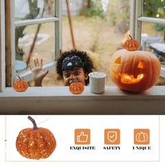 10 Pcs Pumpkin Ornament Artificial Pumpkins Halloween Decoration Props