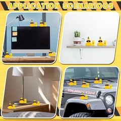Rubber Duck for Jeeps Car Dashboard Decoration,Funny Squeaky Duck with Road