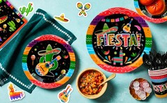 Fiesta Party Decorations Mexican Party Supplies Cinco De Mayo Tableware Plates