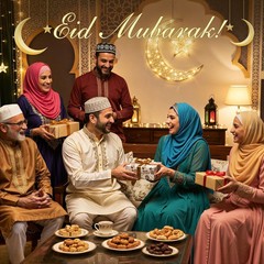 Crescent Moon & Star Ramadan Lamp – Battery Powered Eid Decor, Moroccan Table Li