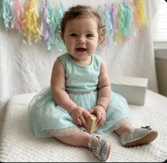 Sparkling Seafoam Centerpiece For Baby Shower, Birthday, Keepsake Outfit-Unique