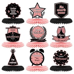 9PCS Retirement Table Centerpieces Retirement Party Decorations Happy Retirem