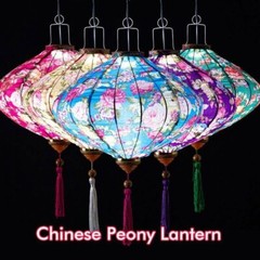 Palace Lantern Waterproof Silk Chinese Style Lantern Party Hanging Decor