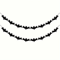 Bat Banner Bat Wreath Banner Halloween Bat Decorations Haunted Home Yard Decor