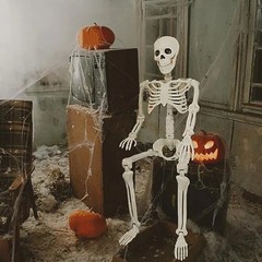 3Posable Skeleton Decoration Human Shape Halloween Party Decor