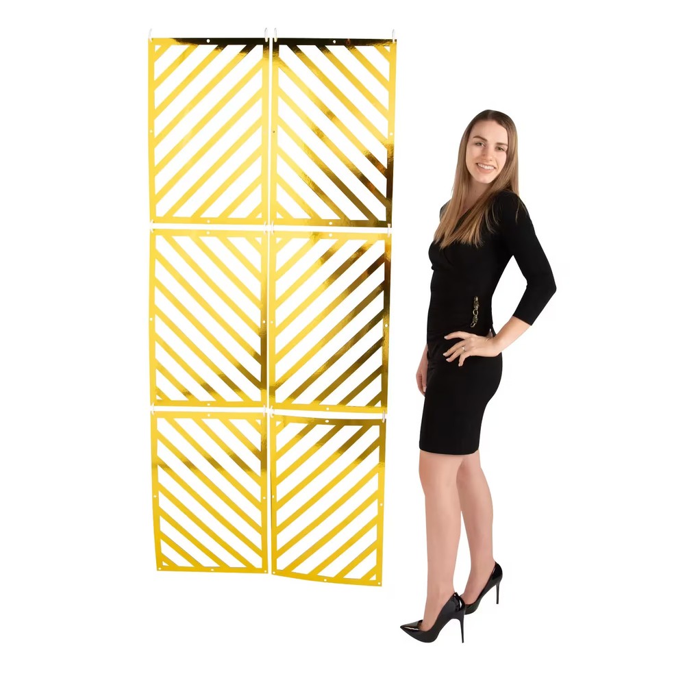 Rectangle Geo Backdrop, Party Decor, 1 Piece