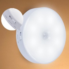 Indoor LED Stair Lights Motion Sensor Rechargeable 6 Pack with Dual Color Modes