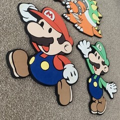 Super Mario Luigi Bowser Party Foam Decorations From Club Nintendo Very Cute!