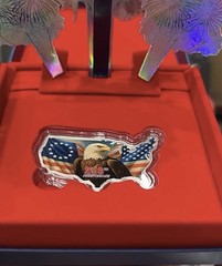 Patriotic Anniversary Party Table Centerpiece, Stars, Red Blue White