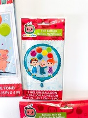 Cocomelon Party Pack Includes All 3! Helium Ballon, Backdrop And Ballon Arch!
