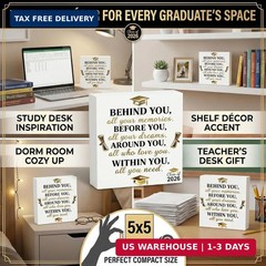 Graduation Decorations 2026 College Graduation Gifts Her for Him Quote Wood Box