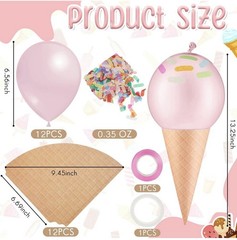Ice Cream Party Decorations DIY Supplies – A0214