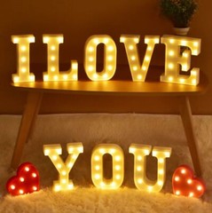 LED Light Up Alphabet Letter & Symbol Sign Christmas Birthday Party Decorations