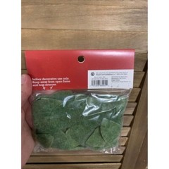 4 Packs Green Table Garland Decor 3’ 4” Felt Foilage Leaves Decor All Season