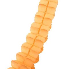 Hanging Garlands Four Leaf Tissue Paper Flowers Party Streamers12pcs,Orange