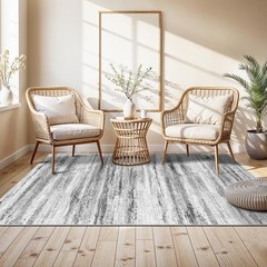 4×5 Area Rugs for Entryway Washable: 4′ x 5′ (Rectangular), Grey