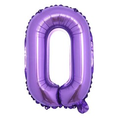 16 inch Purple Alphabet Letter and Number Balloons Set Package, Aluminum Hang…