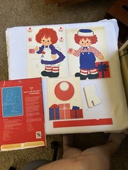 Vintage Hallmark Raggedy Ann and Andy Party Centerpiece 1974 Never Used