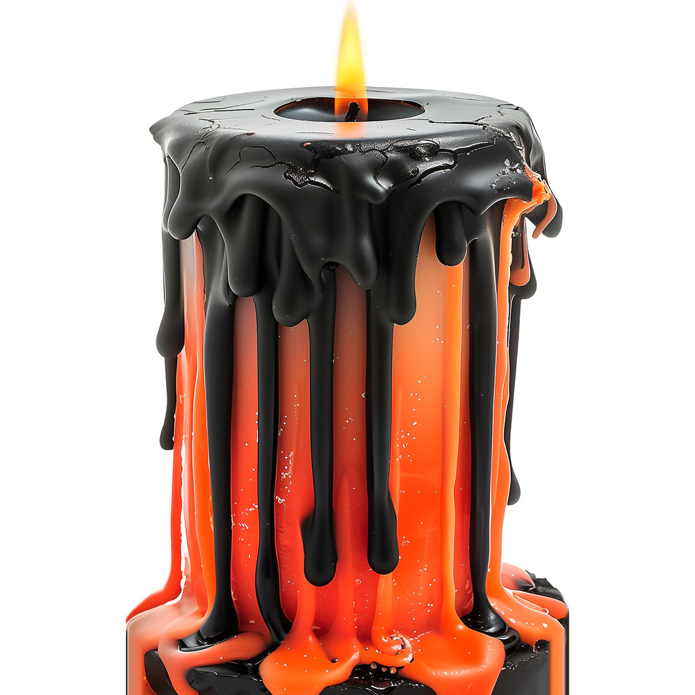 SP13189 Spooky Melted Red Black Wax Candle Halloween Cardboard Cutout Standee St