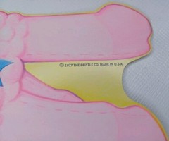 Vintage 1977 Beistle Co. Baby Shower Decor Paper Decorations Lot Of 4