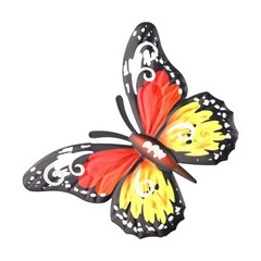 Intricate Iron Butterfly Wall Art Pieces Decorations for Home or Garden Areas