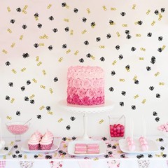Bee One Confetti 120 PCS Metallic Yellow Shaped Paper Birthday Baby Shower 10g
