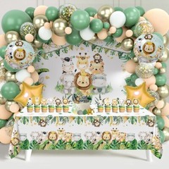 Sage Green Baby Shower Decoration set, Birthday Decoration Set for boys & girls