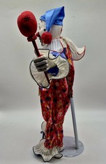 OOAK Handmade Large 43cm Tall 17″ Pennywise I.T. Horror Scary Doll Clown Figure