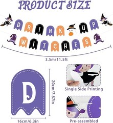 Halloween Drink Up Witches Banner