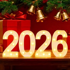 Light Up Marquee Numbers 2026 – Graduation Decorations, Party Decor, Birthday Si