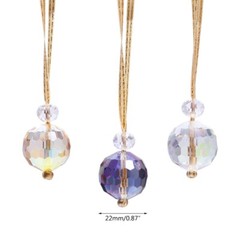 12PCS Decorative Colorful Glass Pendants Crystal Prism Balls for Christmas
