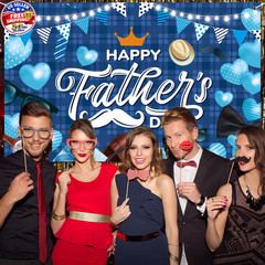 Happy Fathers Day Banner Decorations 70.9×45.3in Extra Large Size Father’s Day B