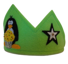 Felt Crown Penquin Birthday Party Hat, Party Crown, Dress Up Play or Photo Prop