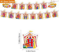 Circus Theme Birthday Party Decorations, Cartoon Carnival Animal Party Supplies